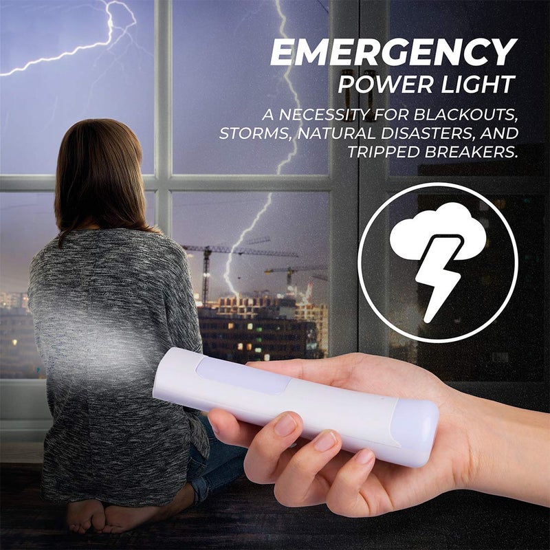 Westek Emergency Light, 1 Pack - Multi-Function LED Rechargeable Flashlight, Power Failure Light and Night Light - Must-Have Power Outage Lights, Ideal for Storms, Blackouts - NL-PWFL AmerTac - Image 3